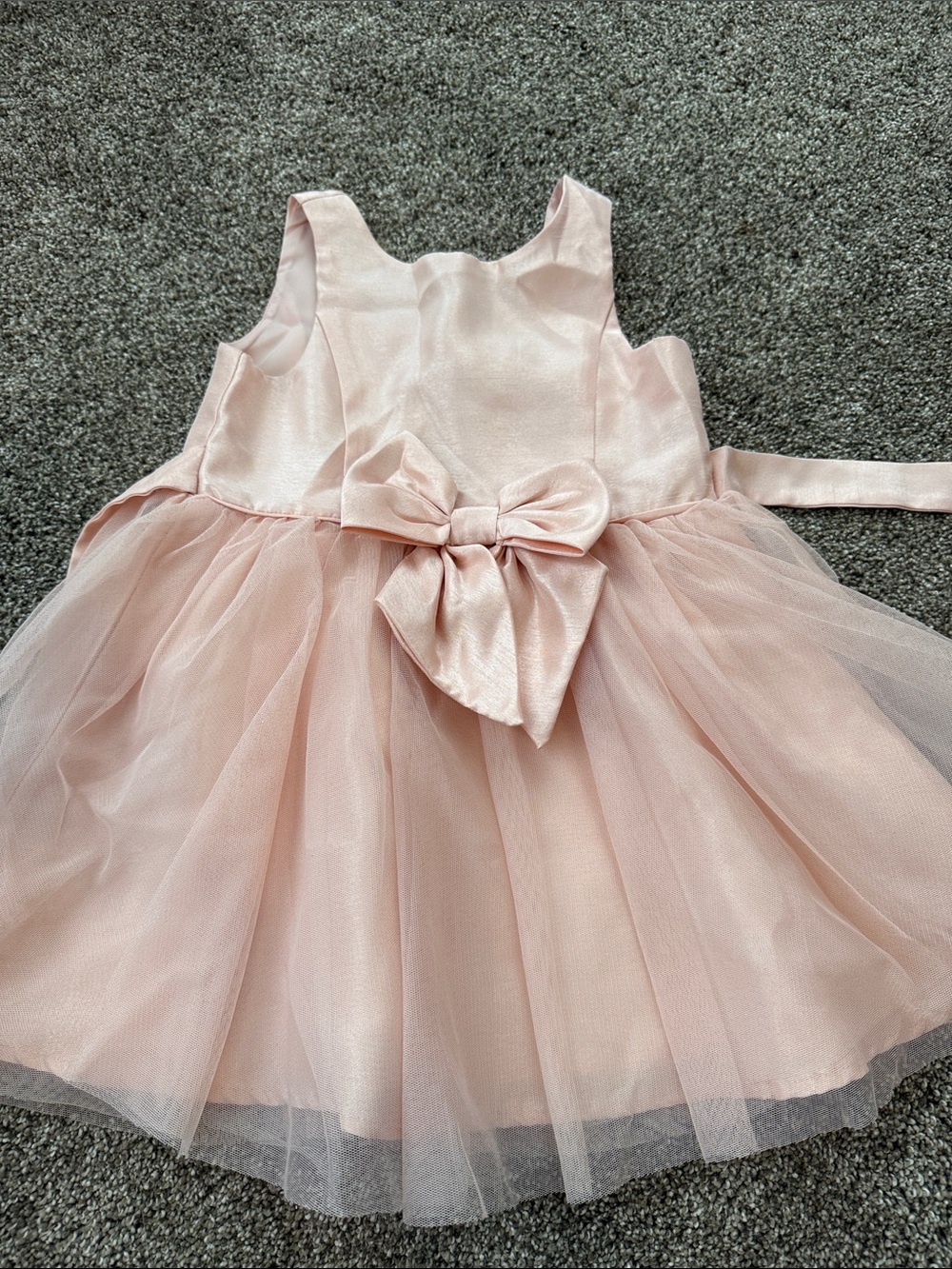 Zunie Pink Tulle Bow Party Dress